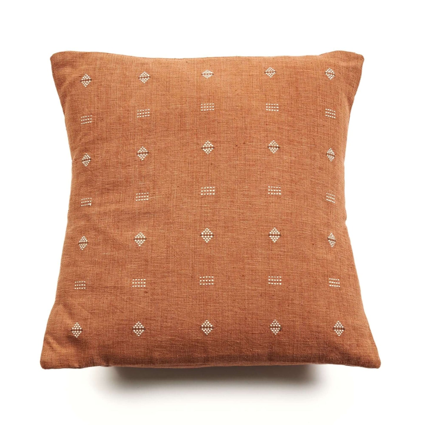 Nira Ochre Hand Spun Organic Cotton Handloom Pillow Cover