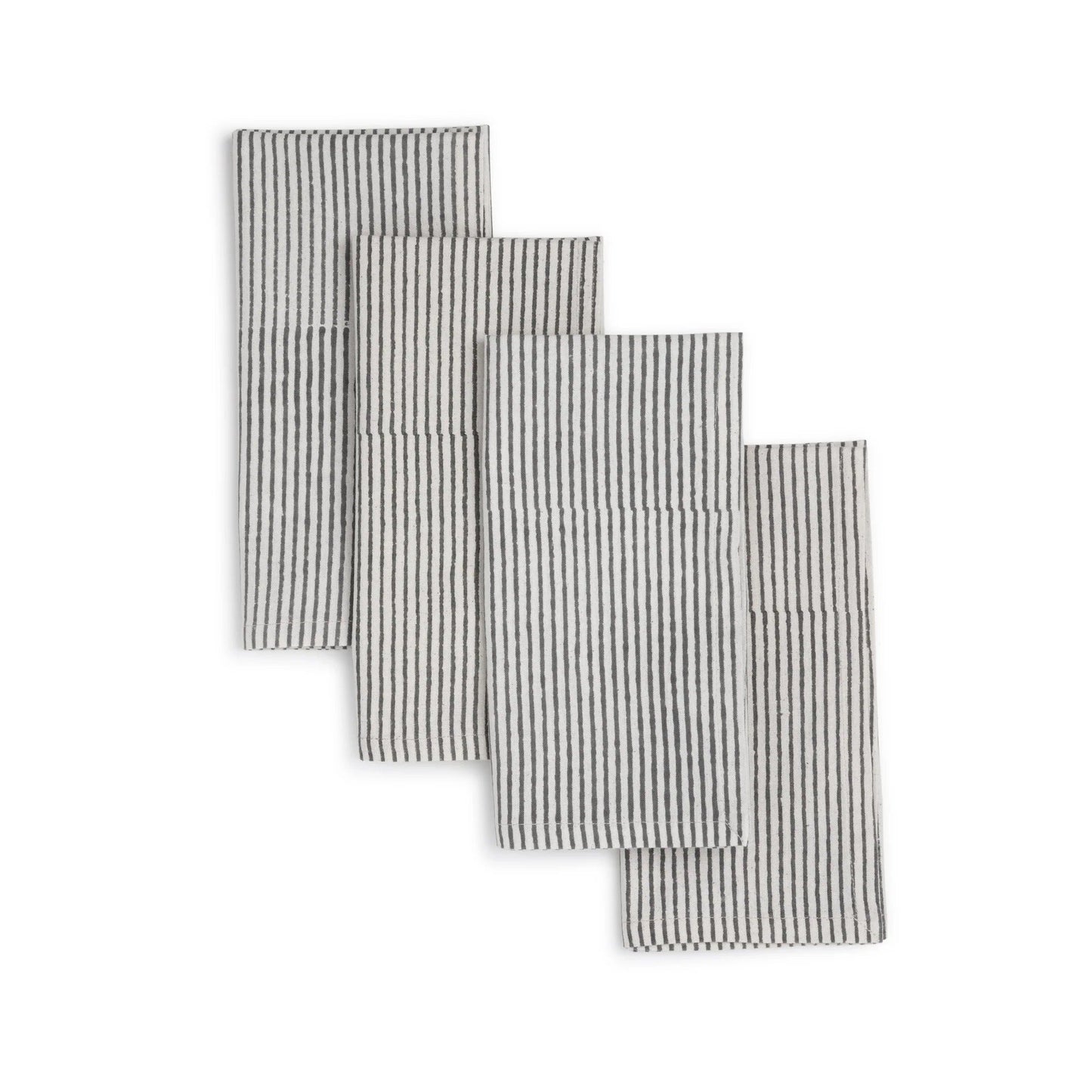 Hand Block Printed Cotton Napkins, Set of 4 | 18″×18″ | Fair trade | Axis