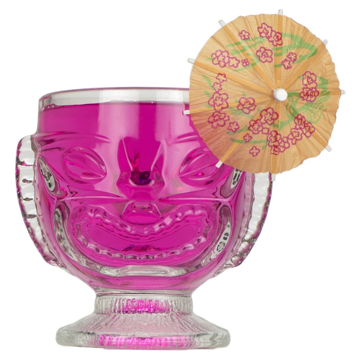 The Original Double Sided Happy/Sad 16oz Tiki Glass ~ Set of 4 ~