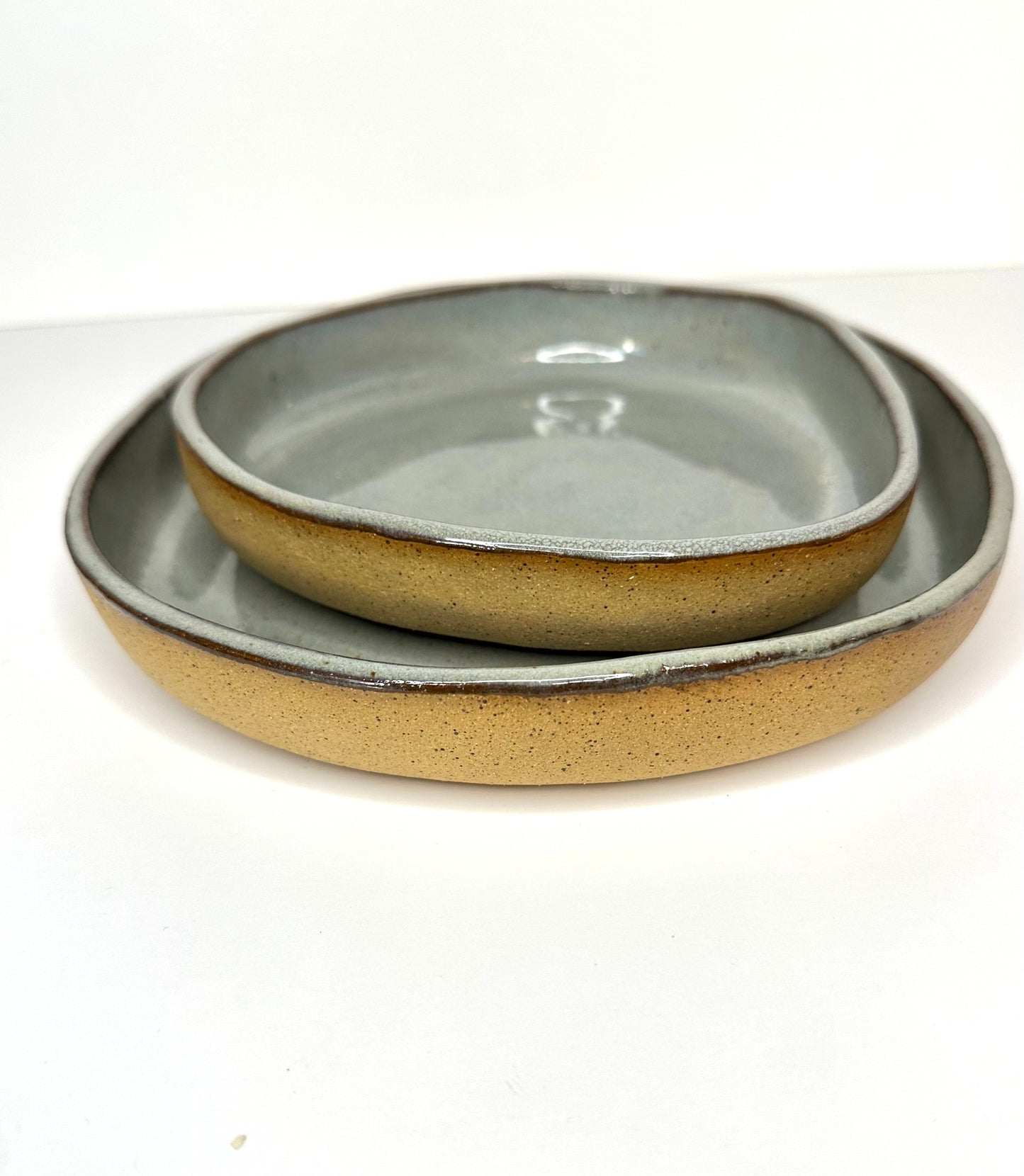 PLATES BUNDLE Mushroom Sizes: 8.5 and 6 inches