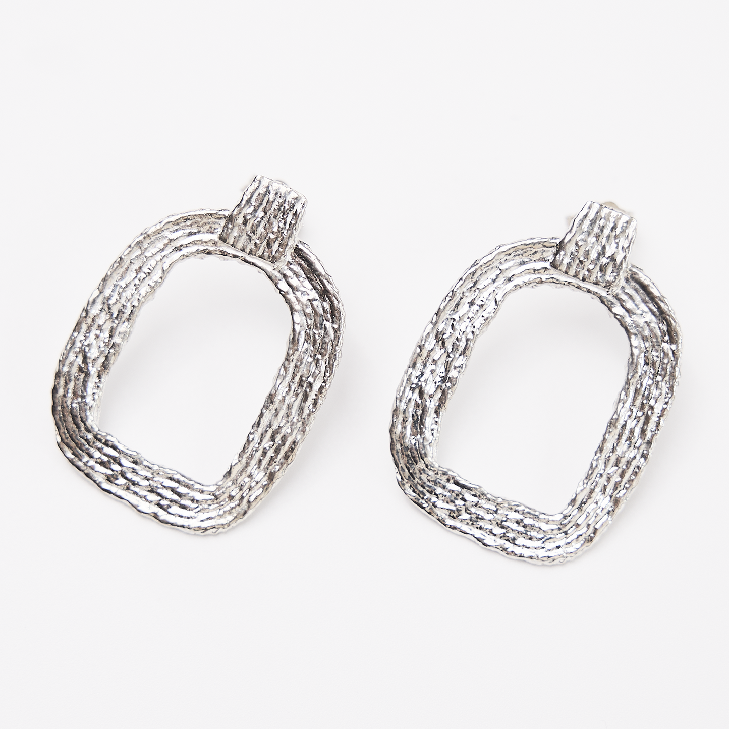 Eva Hoop Earrings - Sterling Silver