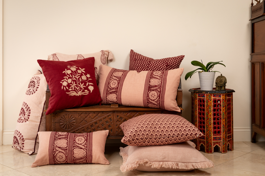 Tashkent Plum Lumbar Pillow Cover