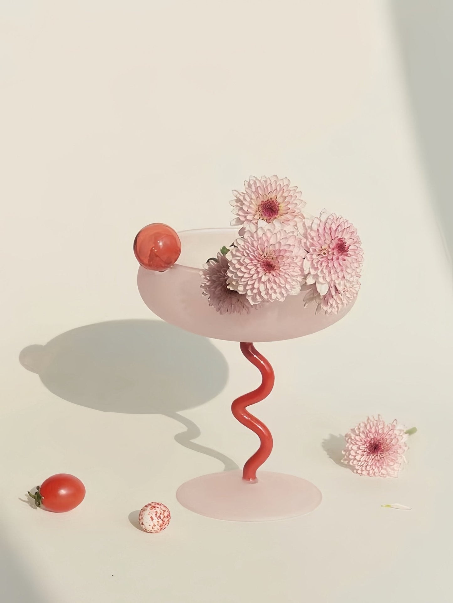 Jelly Bean Wine Glass - Whimsical Eclectic Dopamine Cocktail Coupe