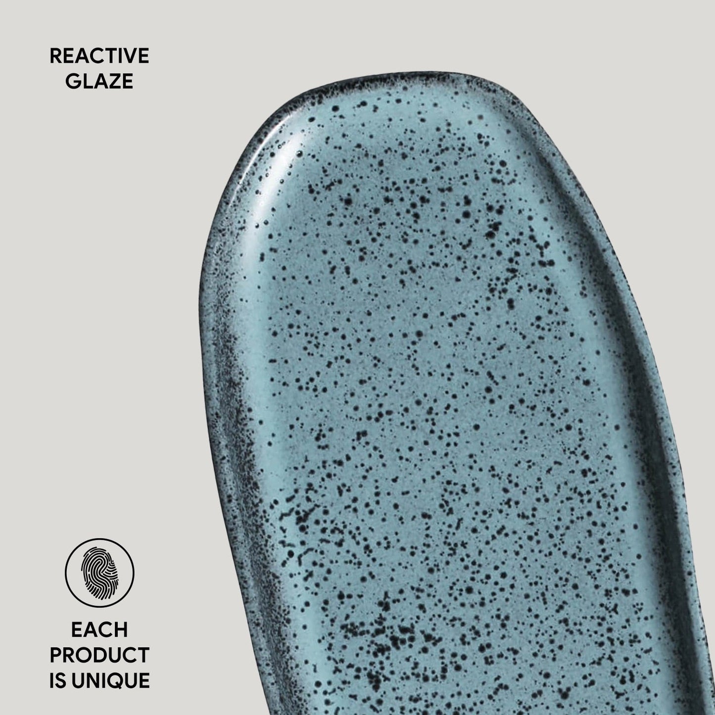 Shallow Organic Oval Platter Small Set of 4