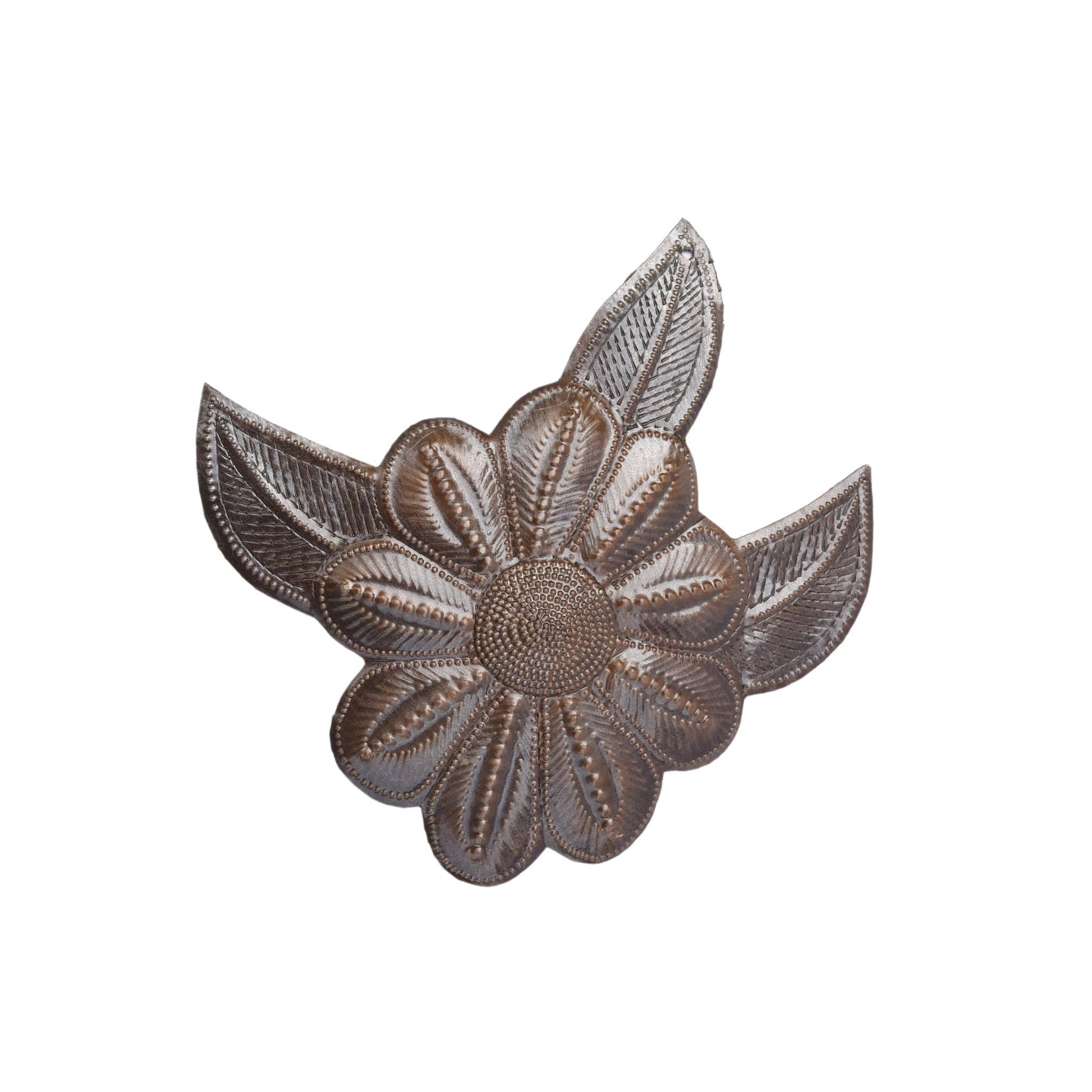 Small Flower in Bloom Handmade in Haiti,  5.75 x 5 Inches
