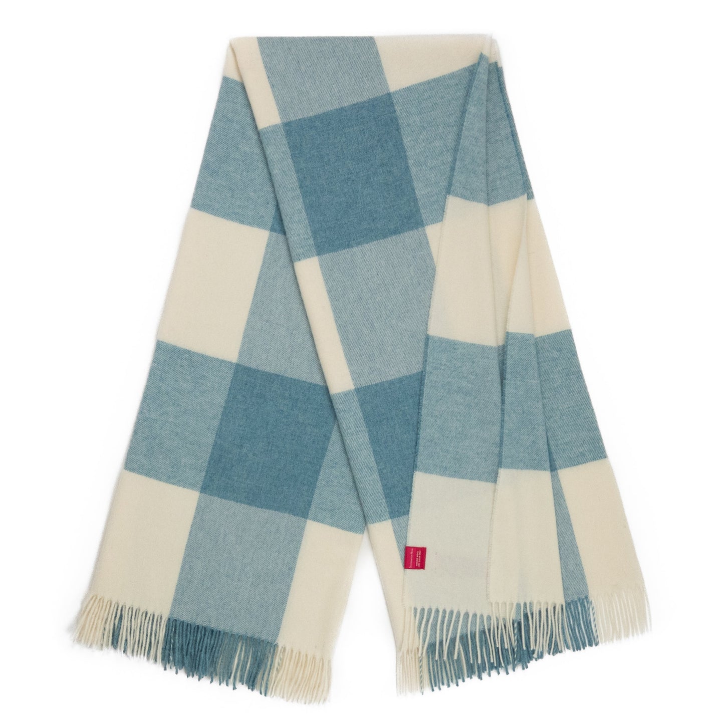 Southampton Home Merino Wool Throw – Block Sky