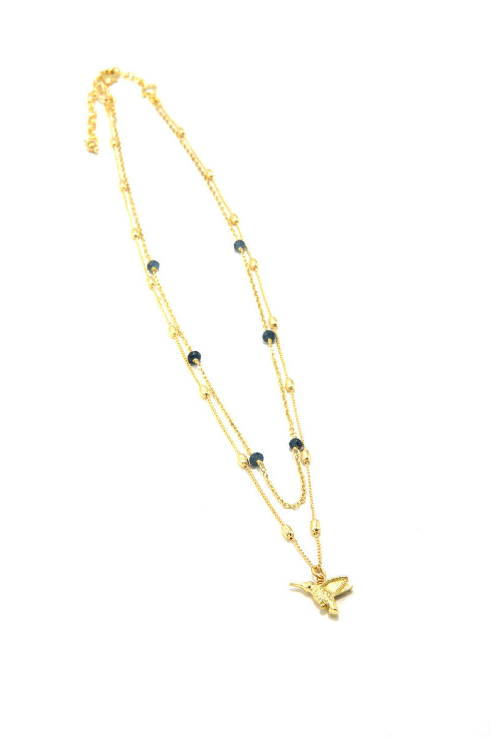 Hummingbird Lapis Convertible Necklace