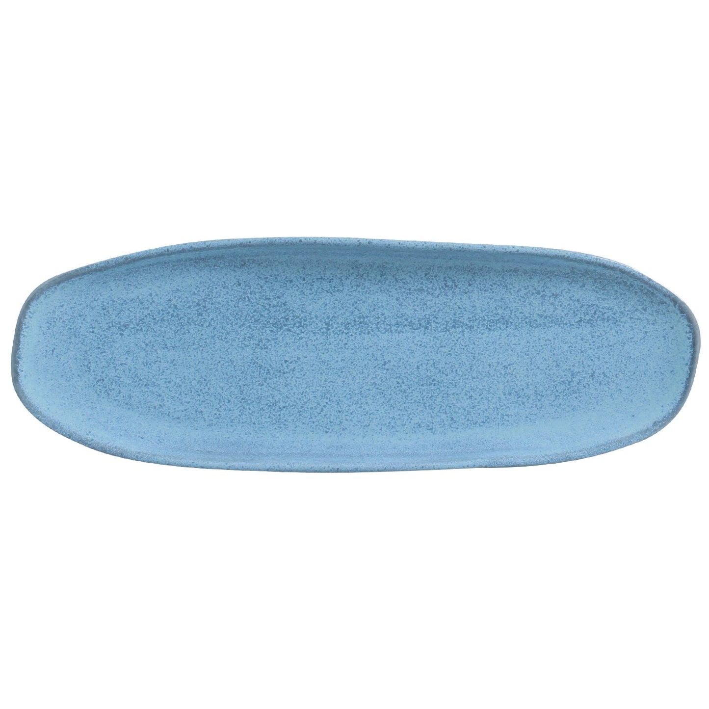 Shallow Organic Oval Platter Large Set of 4
