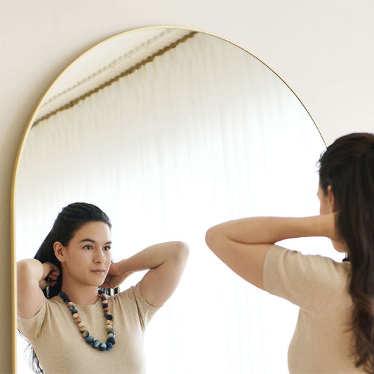 Mihika Silk Beaded Necklace Modern Artisanal— Indigold