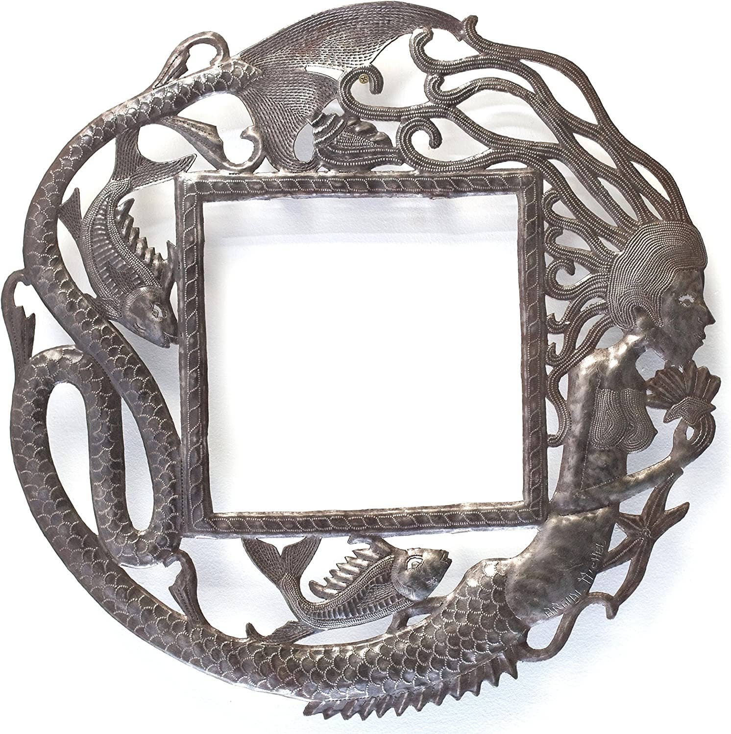 Mermaid Wall Frame Decor - 10" x 10" Opening
