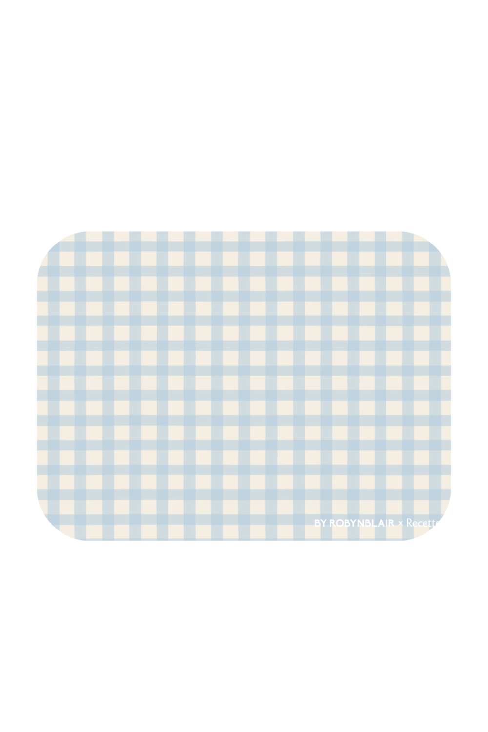 2 Placemats | Blue Gingham |  by robynblair x Recette