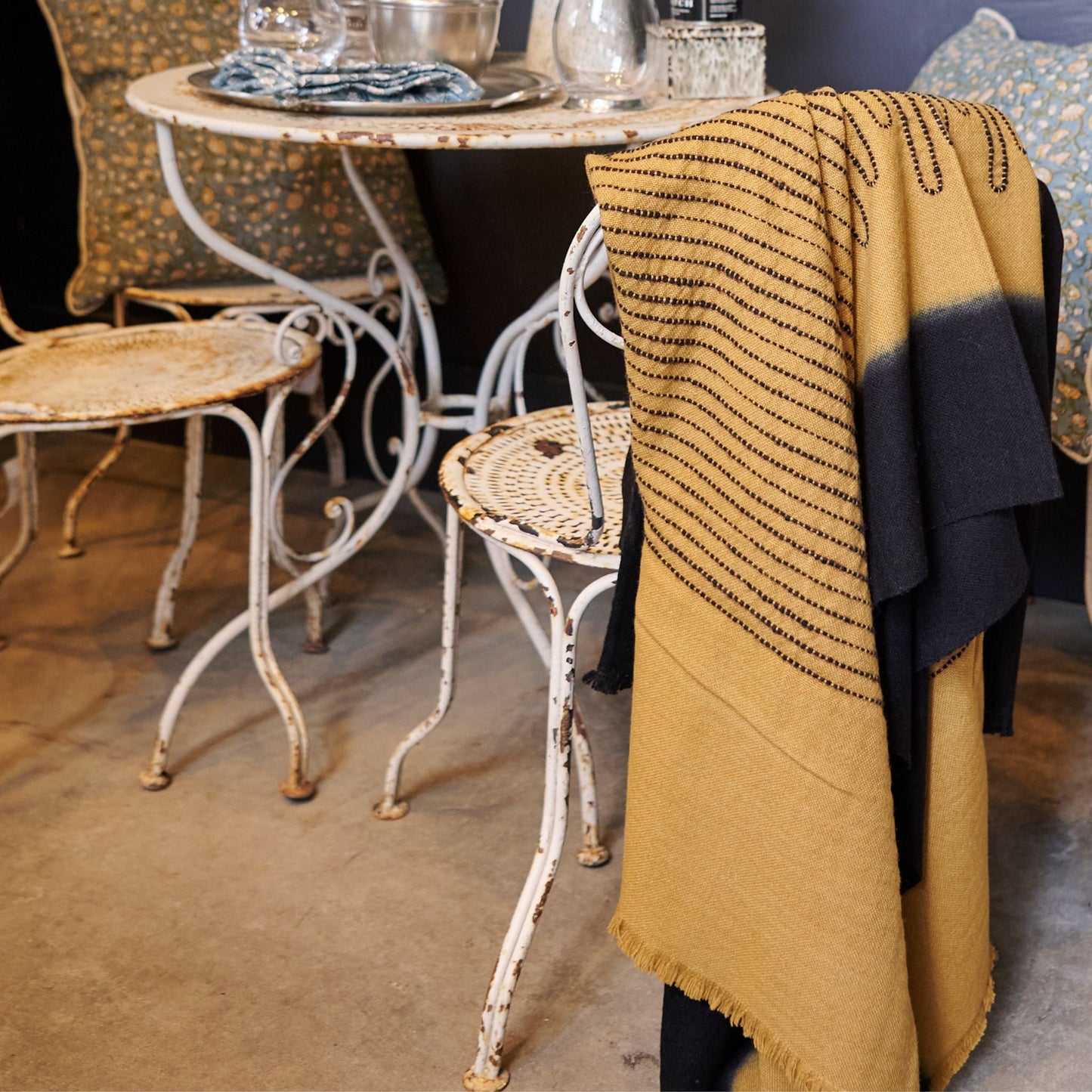 Handwoven Topaz Brown Myrtle Drift Merino Throw