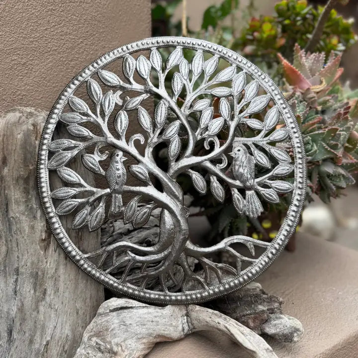 Metal Tree of Life, Garden Art, Handmade, Fair Trade 12"x12"