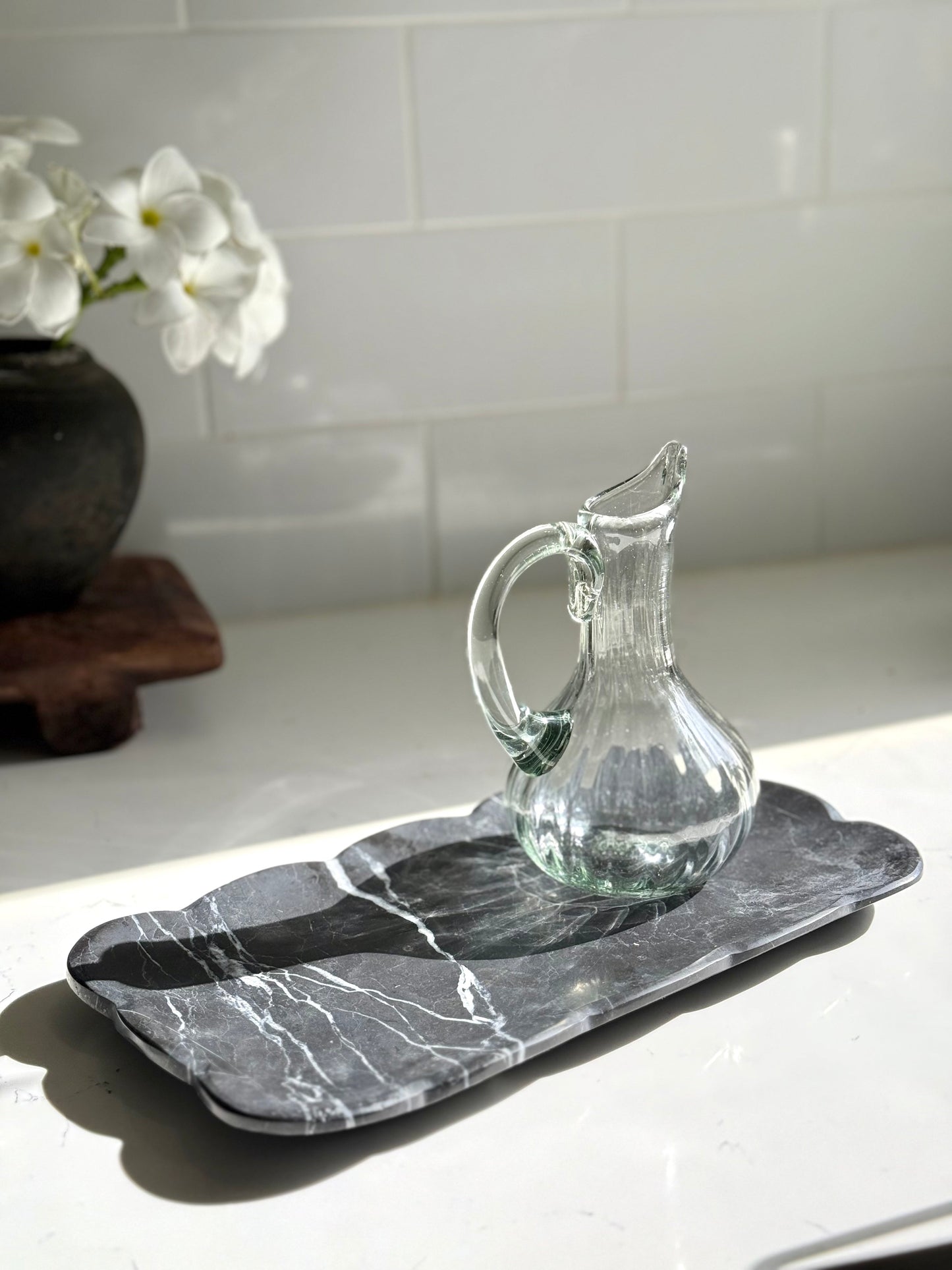 Josaphine Marble Tray - Black