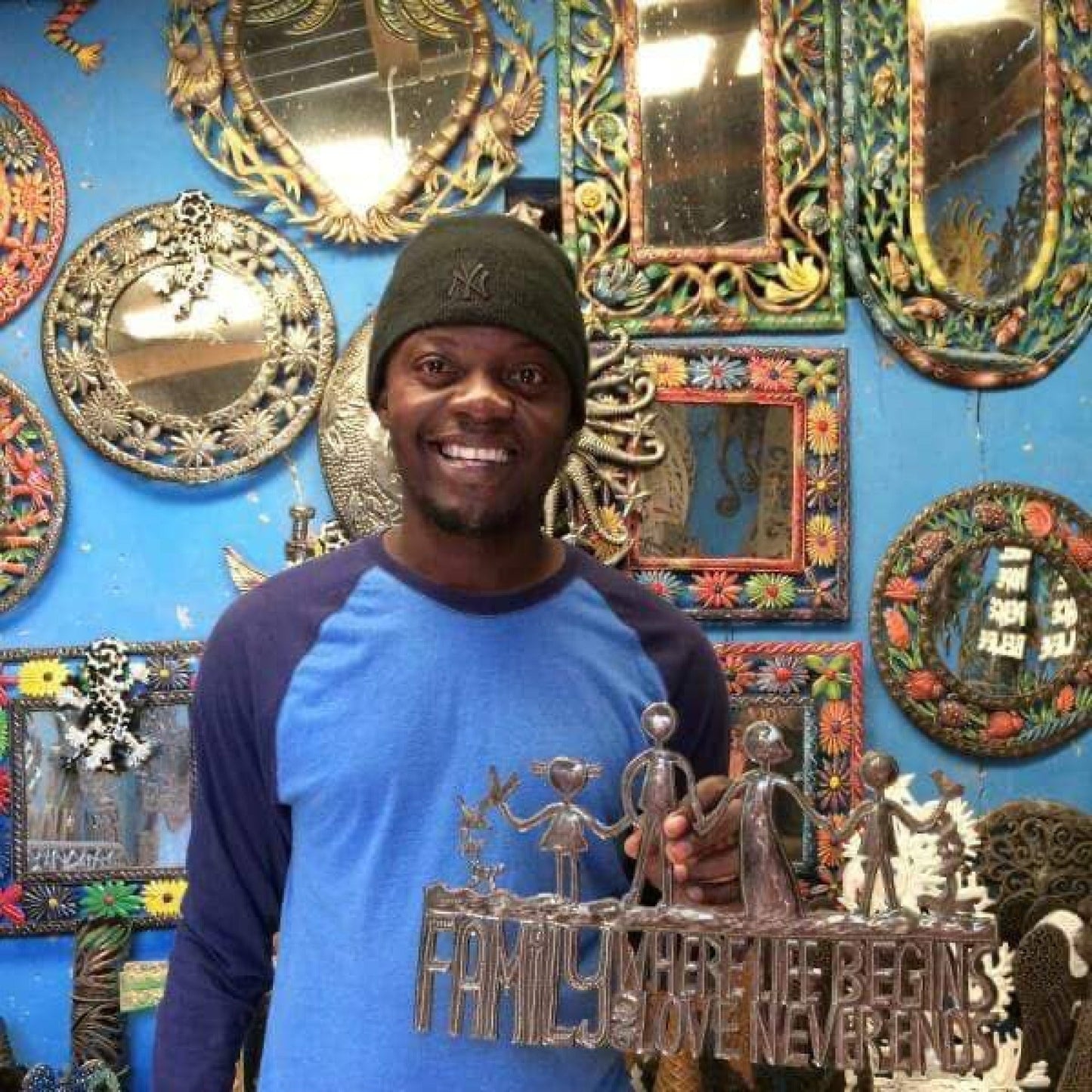 Peace Standing Metal Art