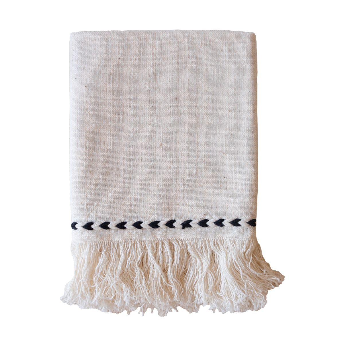 Black Braid Detail Napkin | Set of 2