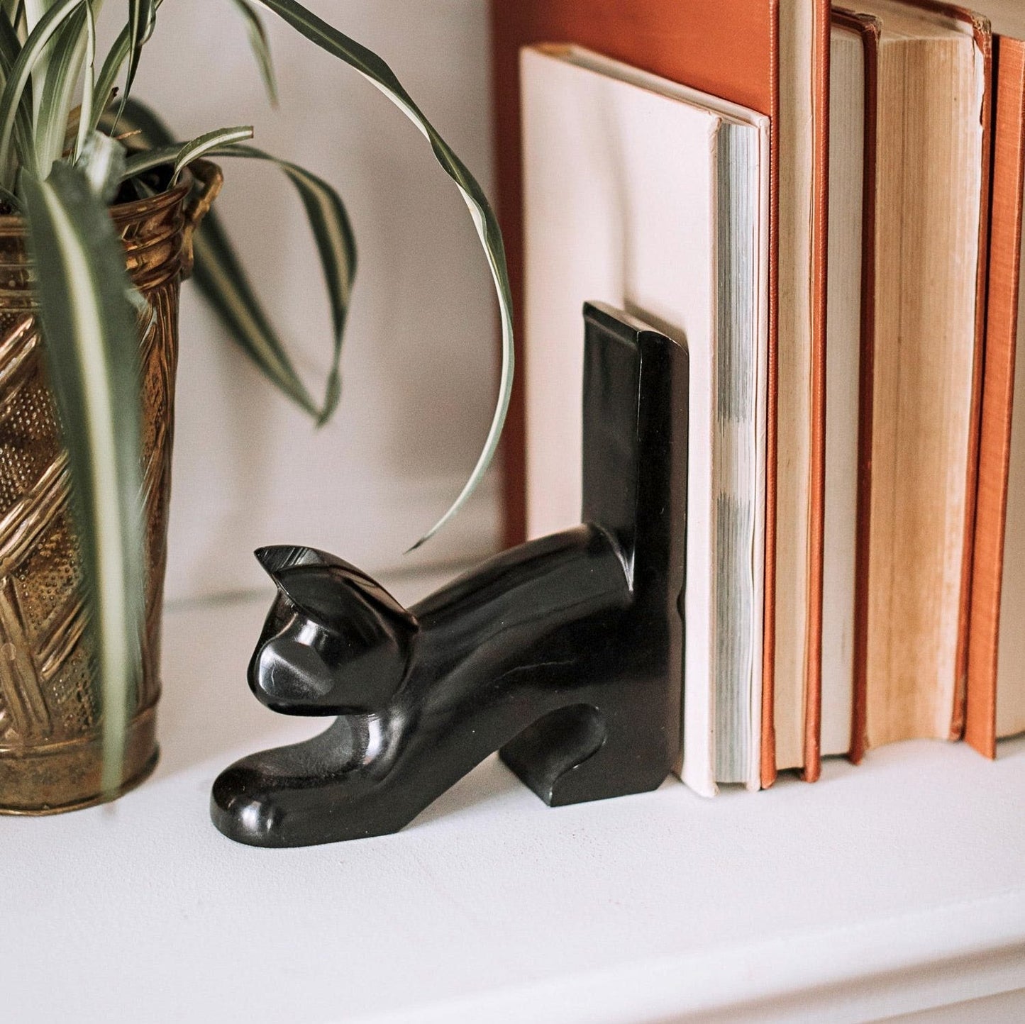 Playful Cat Bookends