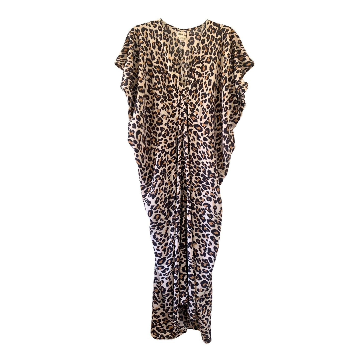 Madella Printed Kaftan Dress in Leopard Light