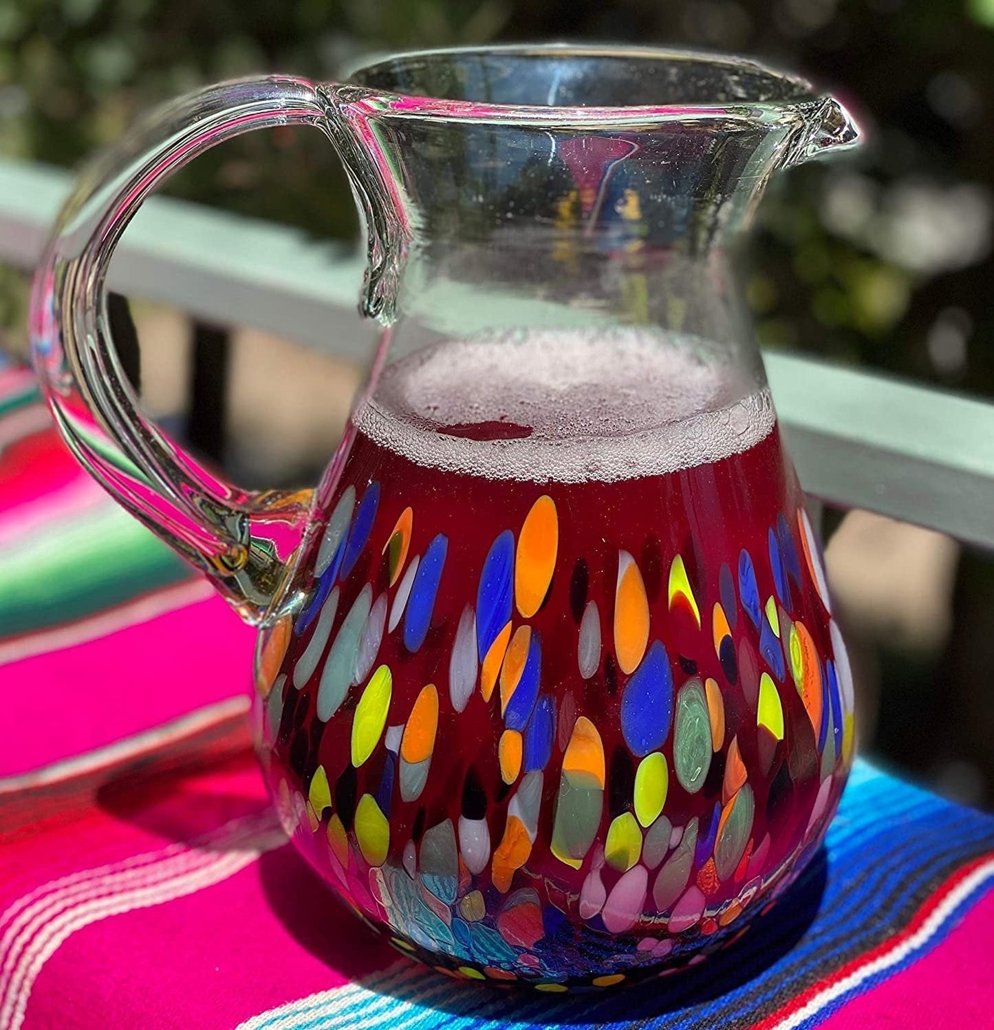 Confetti Carmen Glass Pitcher