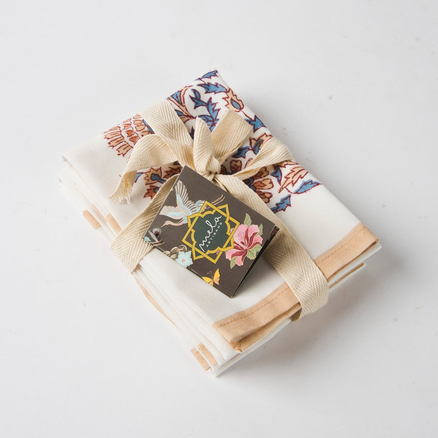 Saffra Hand Block Printed Napkins Set of 4