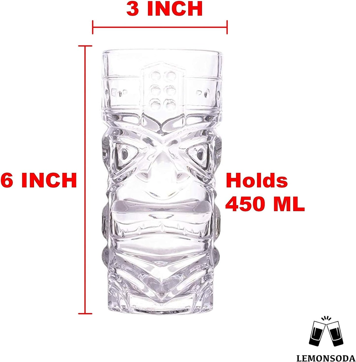 Clear Tiki Glasses