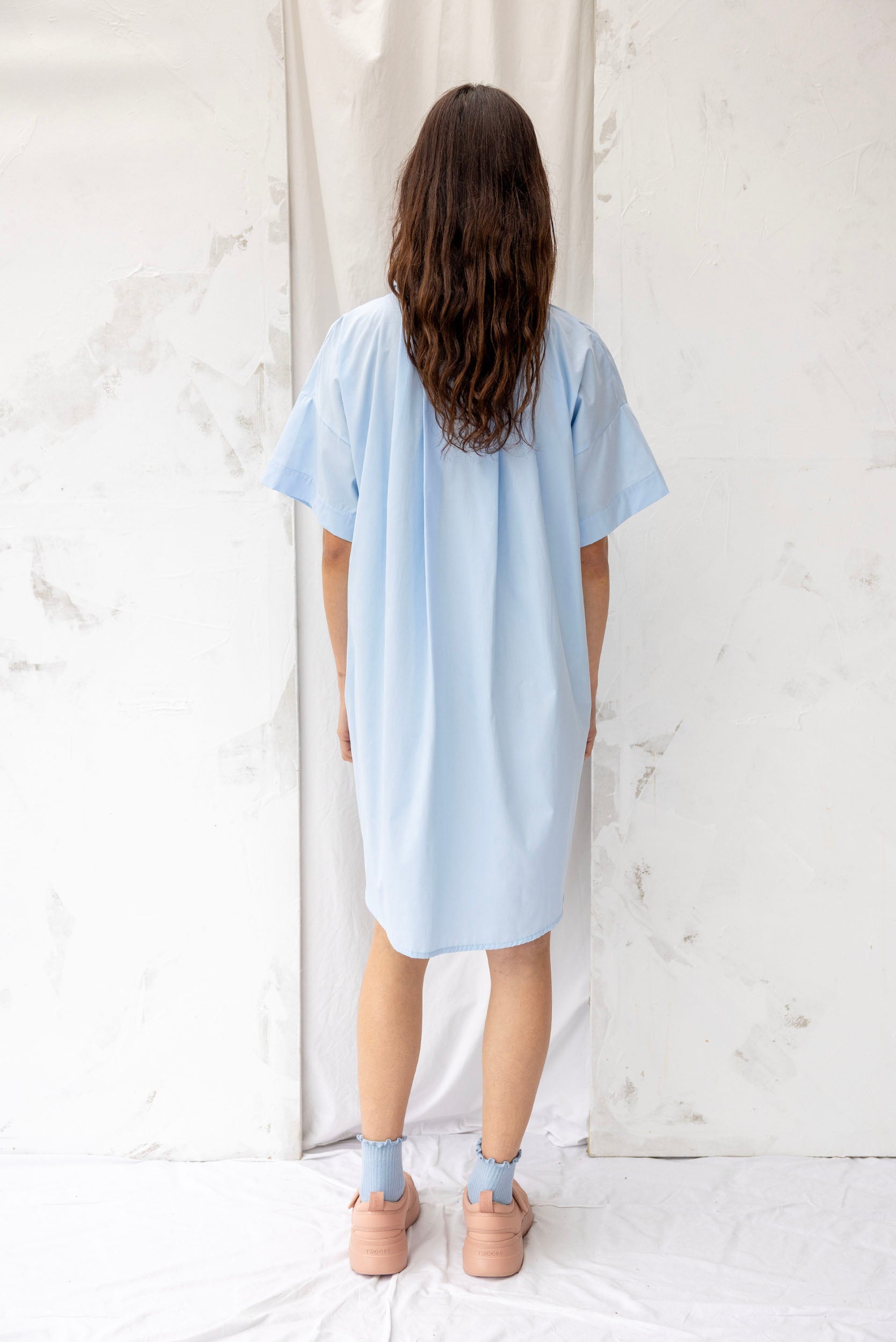 Cooper Shirt Dress | Sky Blue - ReCreate Clothing