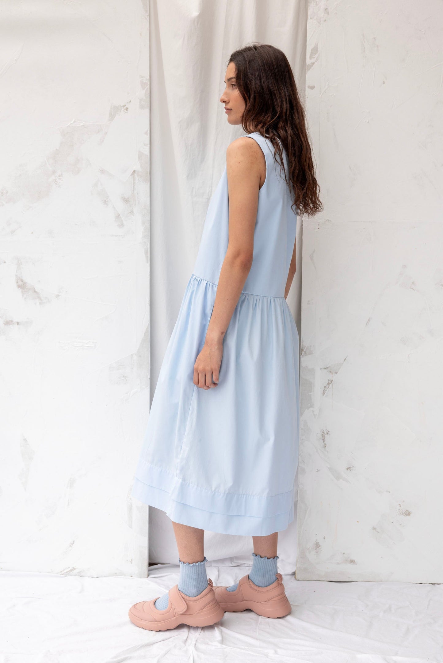 Frankie Dress | Sky Blue - ReCreate Clothing