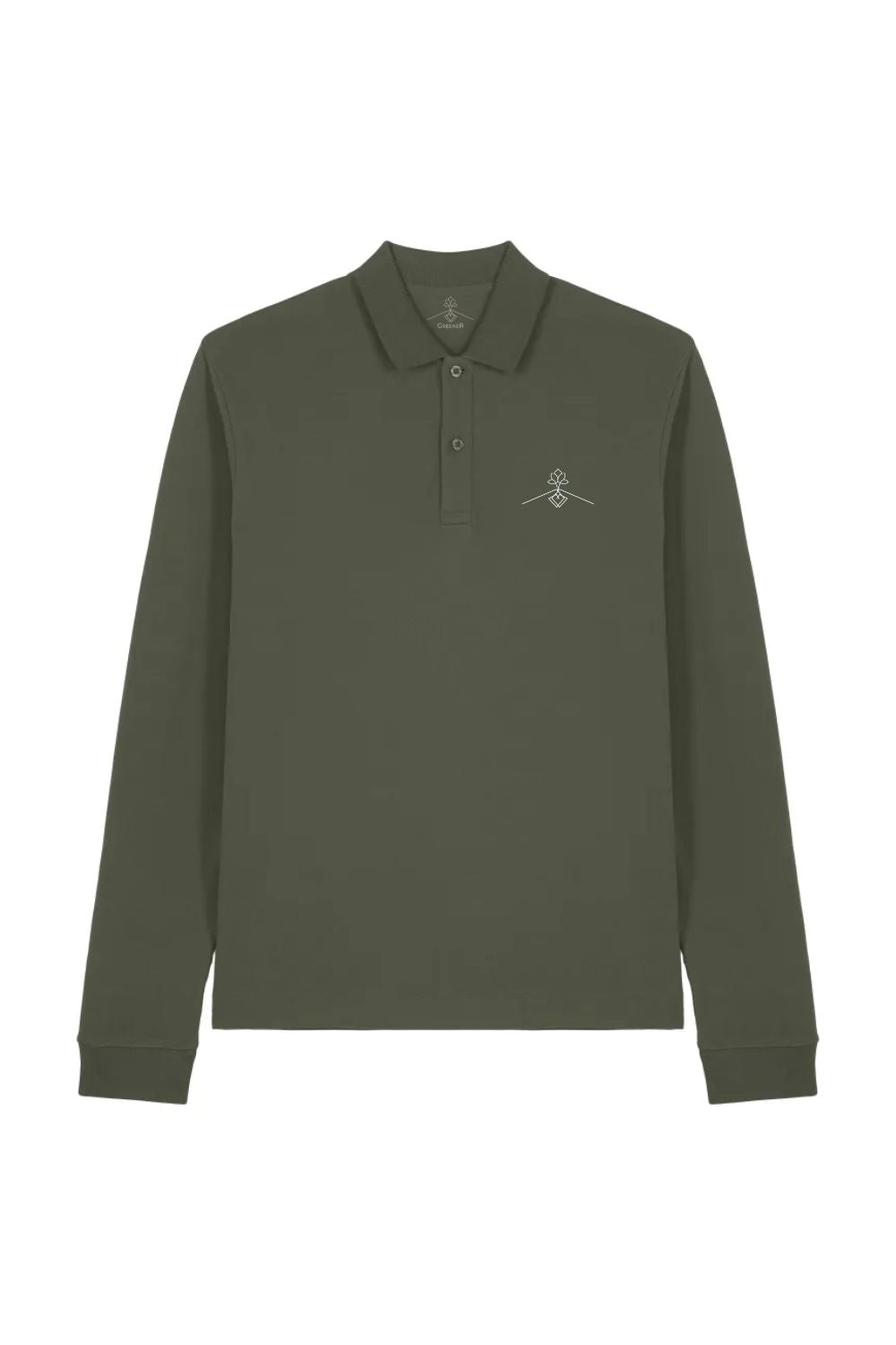 Polo algodón orgánico - Verde Tostado