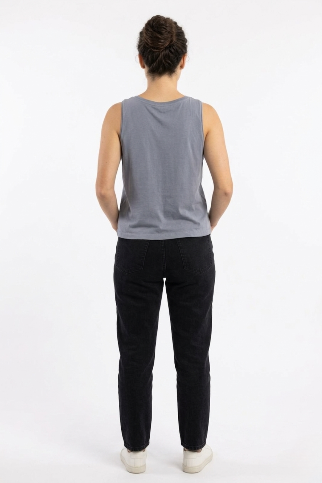 Camiseta tirantes orgánica - Gris Lavanda