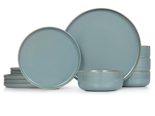 Ceramic Dinnerware Set, 12 Piece, Service for 4, Somerset Collection