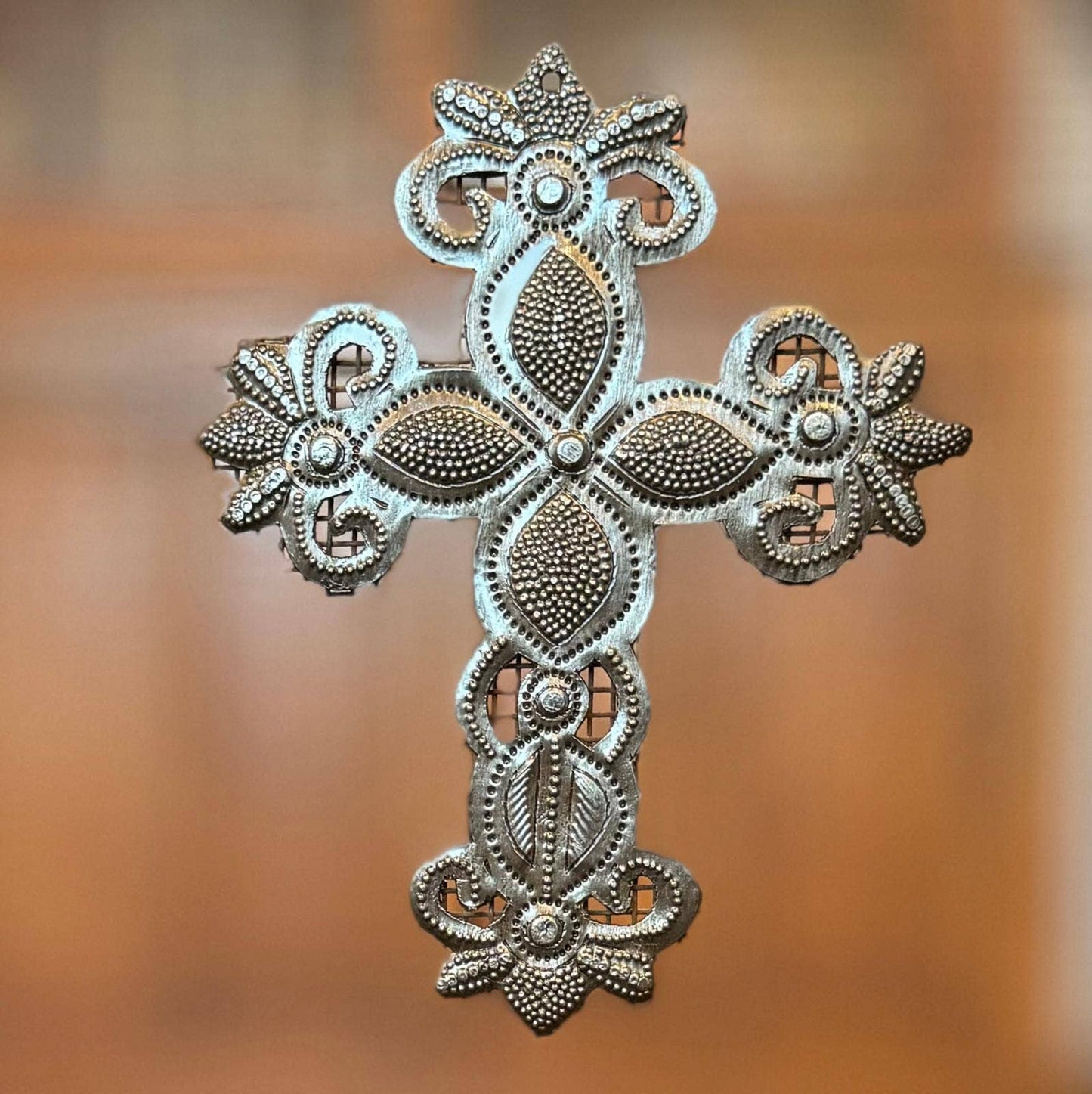 Set of 3 Handcrafted Decorative Crosses - 6.5" x 5", Artisan
