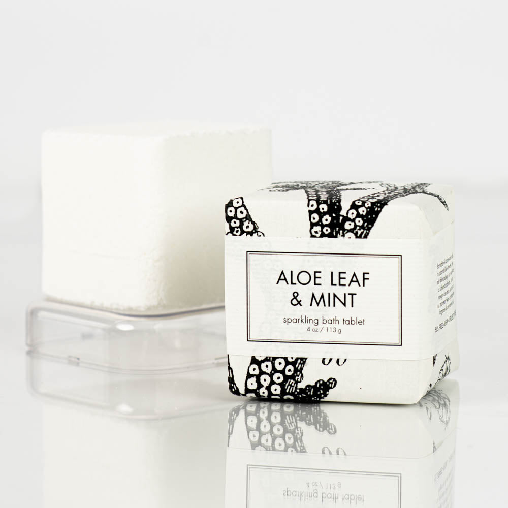 Aloe Leaf & Mint - Sparkling Bath Tablet