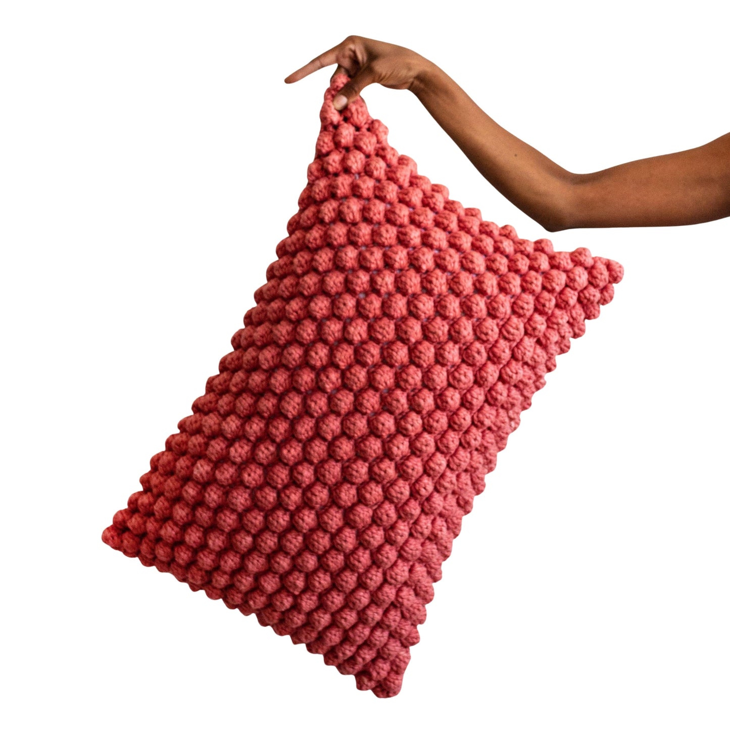 Cotton Bobbles Textured Throw Pillow