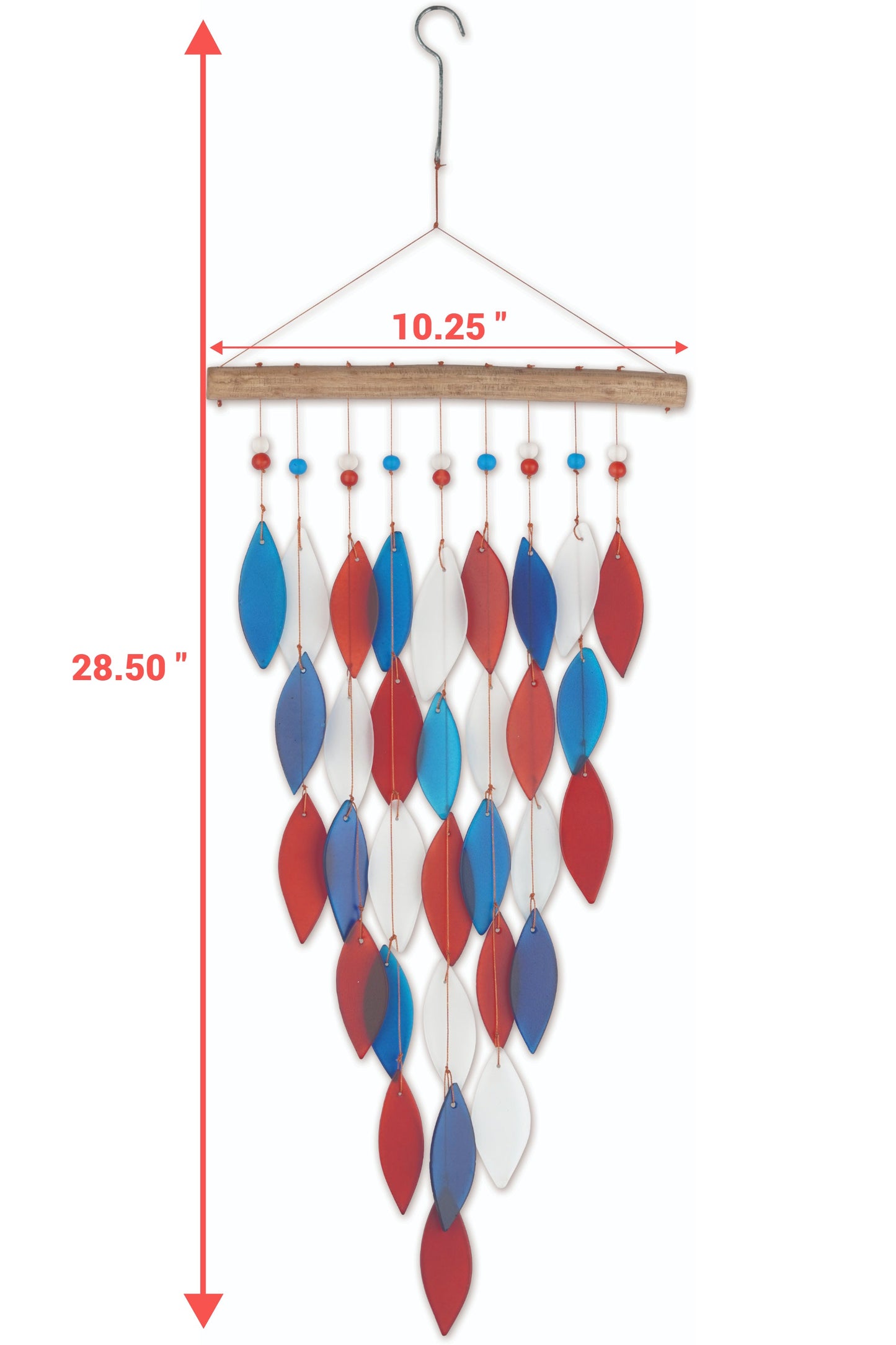 Patriotic Arrow Falls Wind Chime