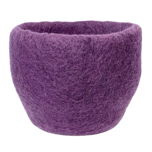 Cozy Amethyst Felt Pot