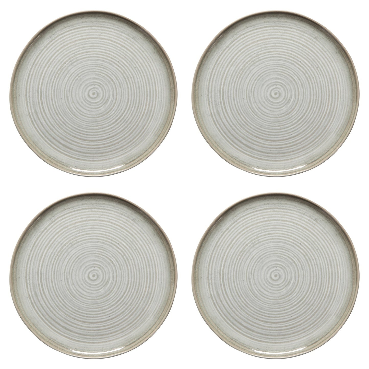Set of 4 Aquarius Sage Dinner Plate 10.5 Inch