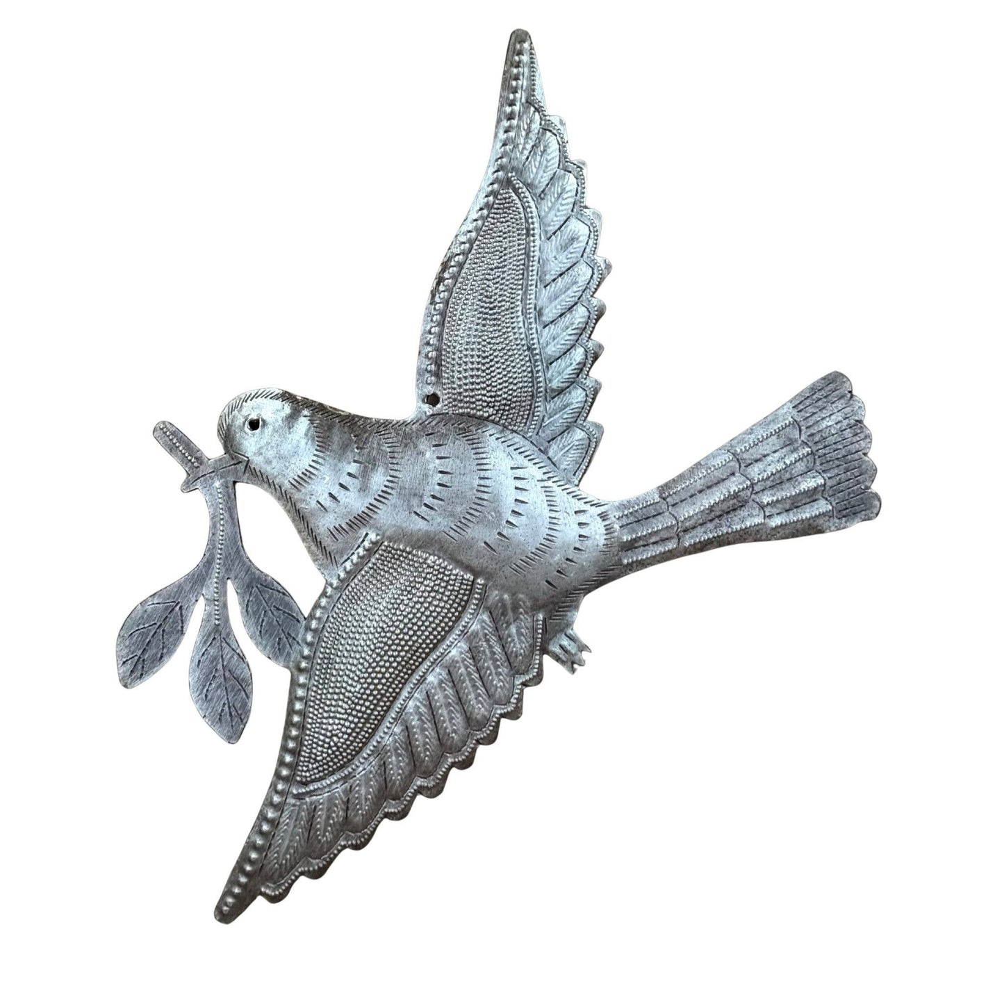 Haitian Dove of Peace Metal Wall Art Handmade Fair Trade