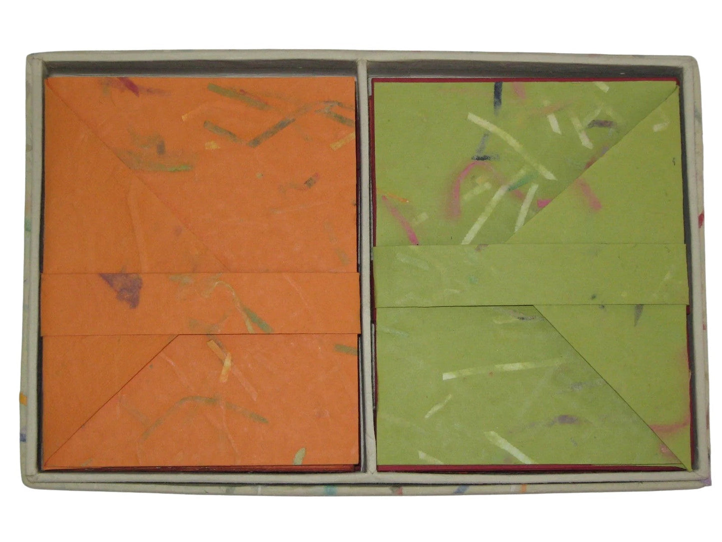 Boxed Notecards with Envelopes | Recycled Cotton Paper | DIFFERENT STROKES (Set of 16)