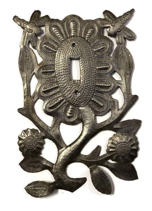 Haitian Metal Dragonfly Single Switch Plate Cover Handmade W