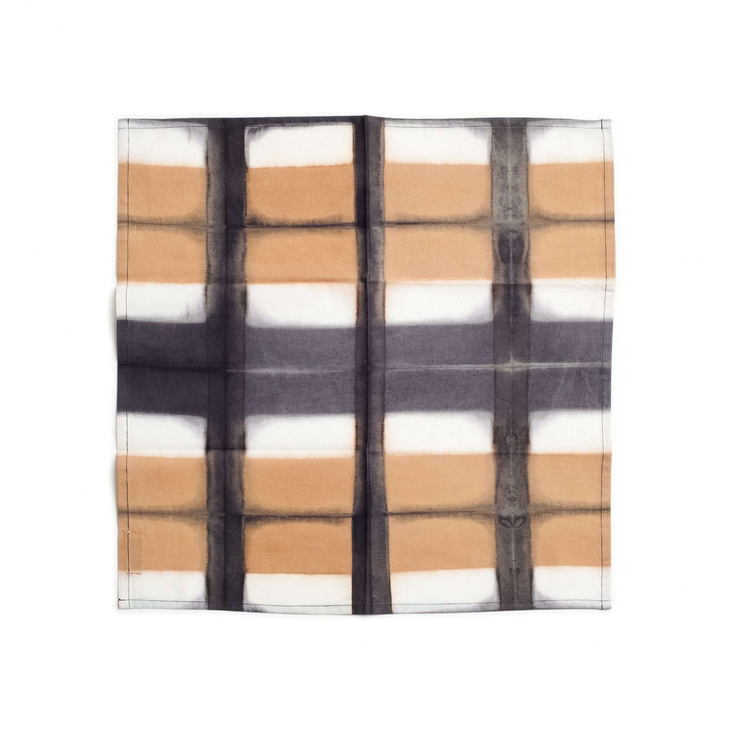 Chowk Cotton Hand Clamp Dye Artisanal Table Napkin ( set of 4 )