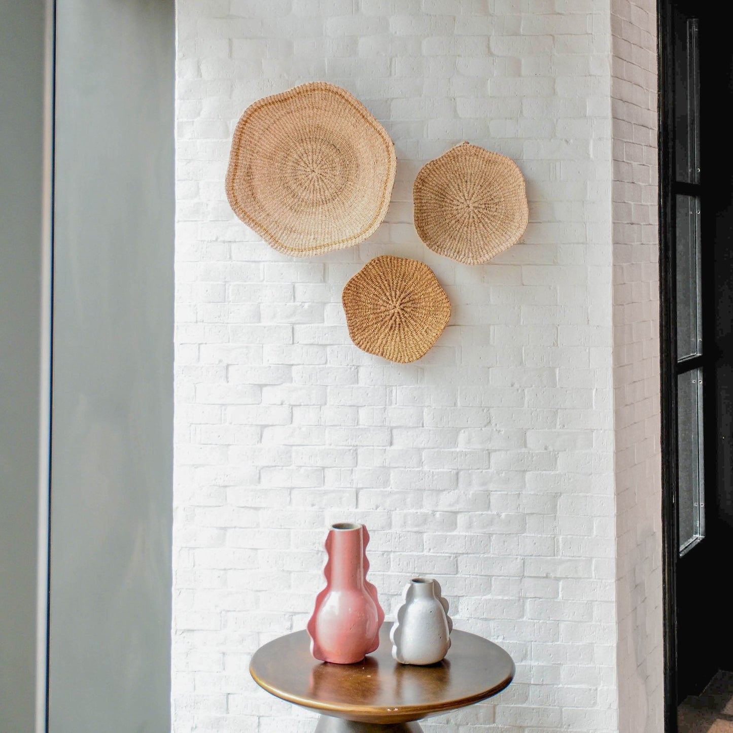 Scallop Wall Baskets, Small
