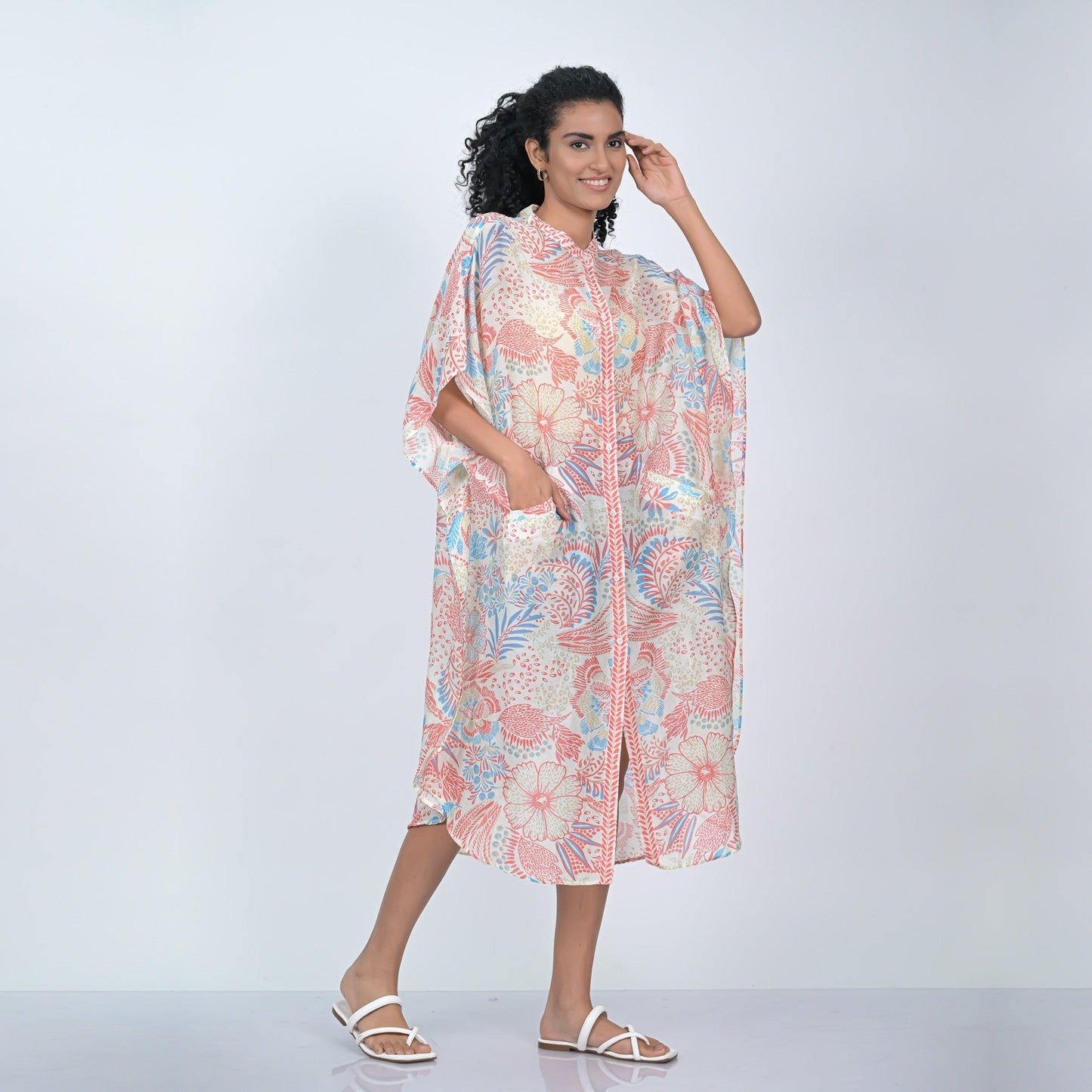 Floret Caftan - Red