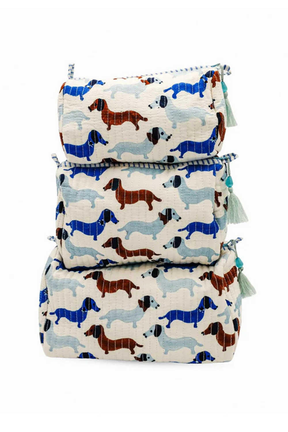 Dashing Doxies Toiletry Bag, Set of 3