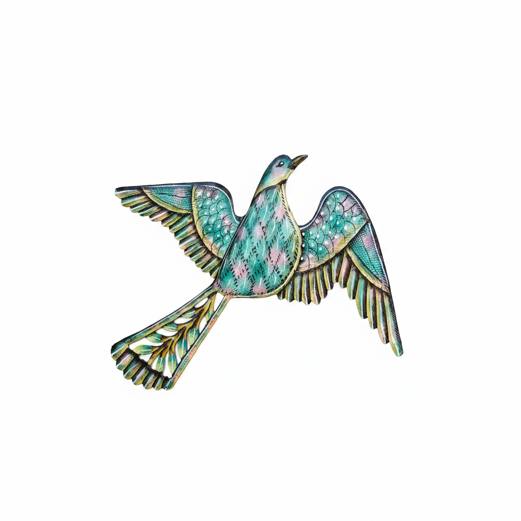 Painted Blue Bird
