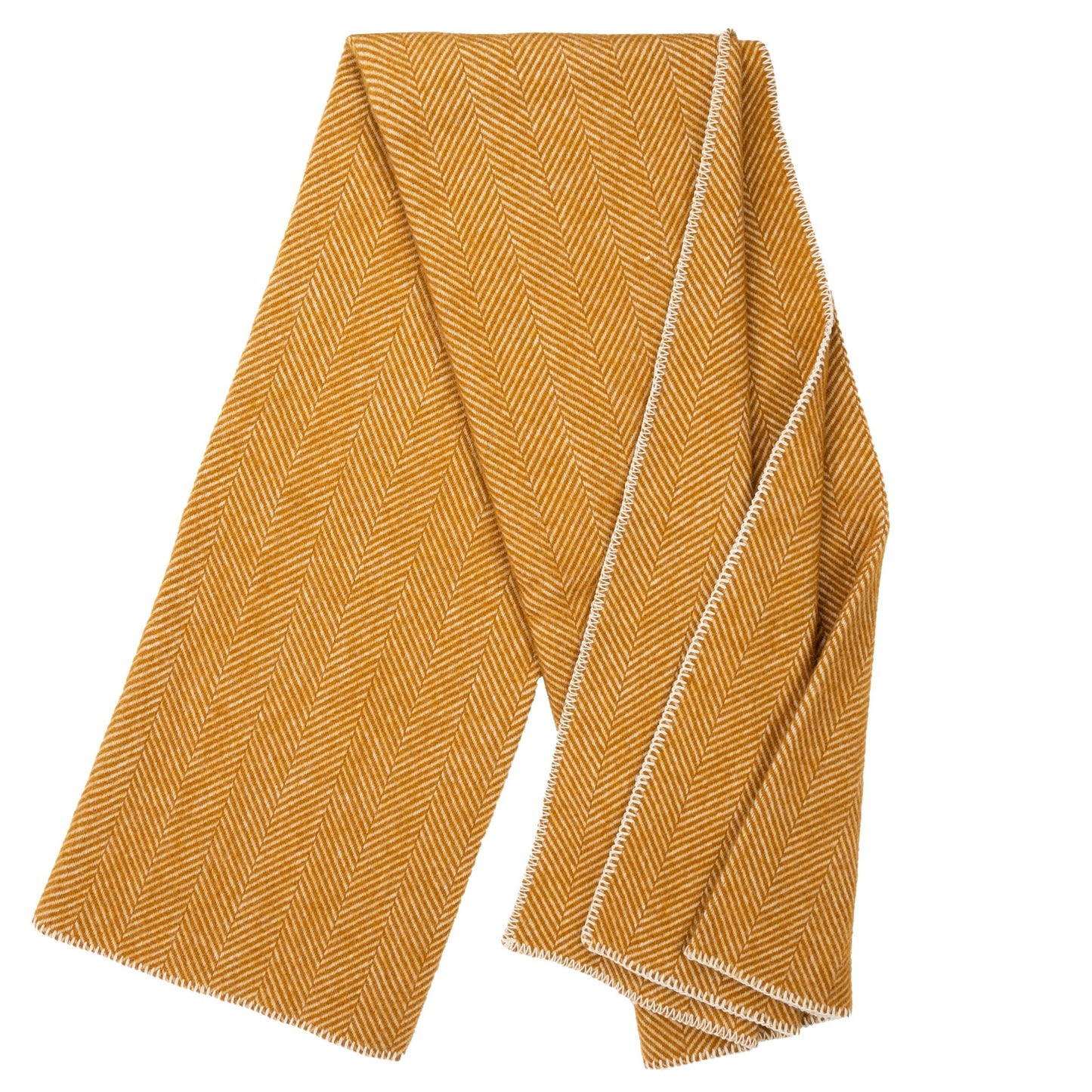 Highland Tweeds Big Throw - Whiskey Herringbone