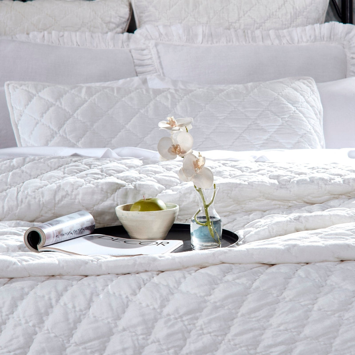 Clermont Diamond Velvet Quilt
