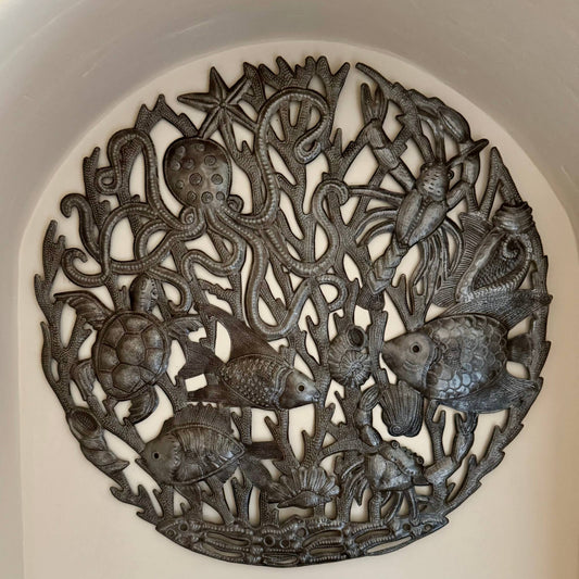 Sea Turtle Nautical Theme Beach Decor, Fair Trade Handmade