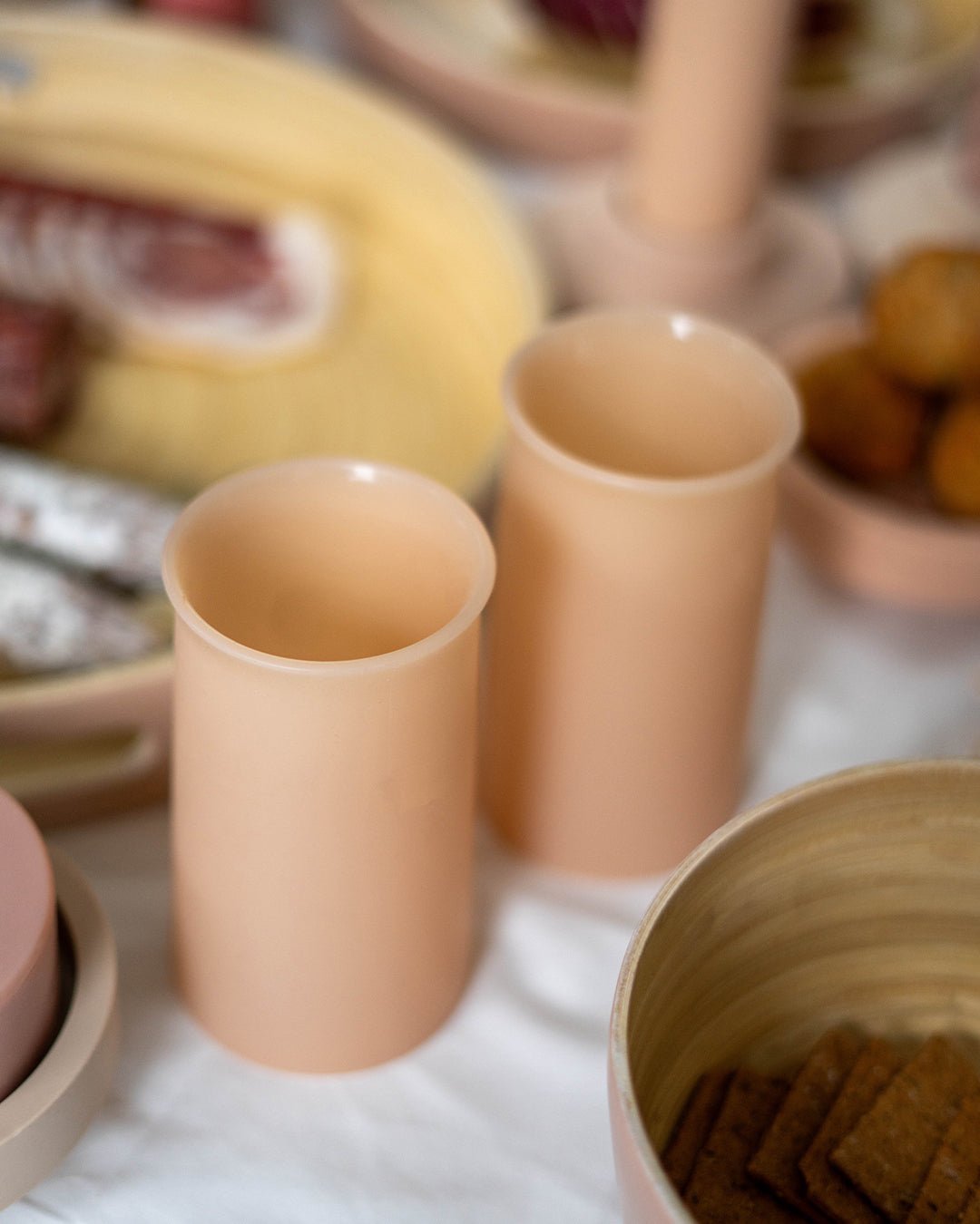 wheat + oat | stegg |  silicone unbreakable highball glasses