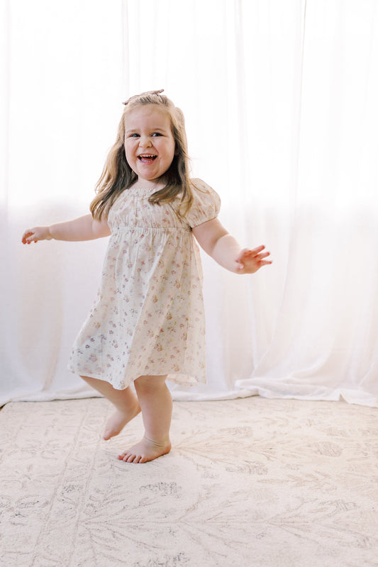Kennedi Dress- Spring Petal| Short Sleeve