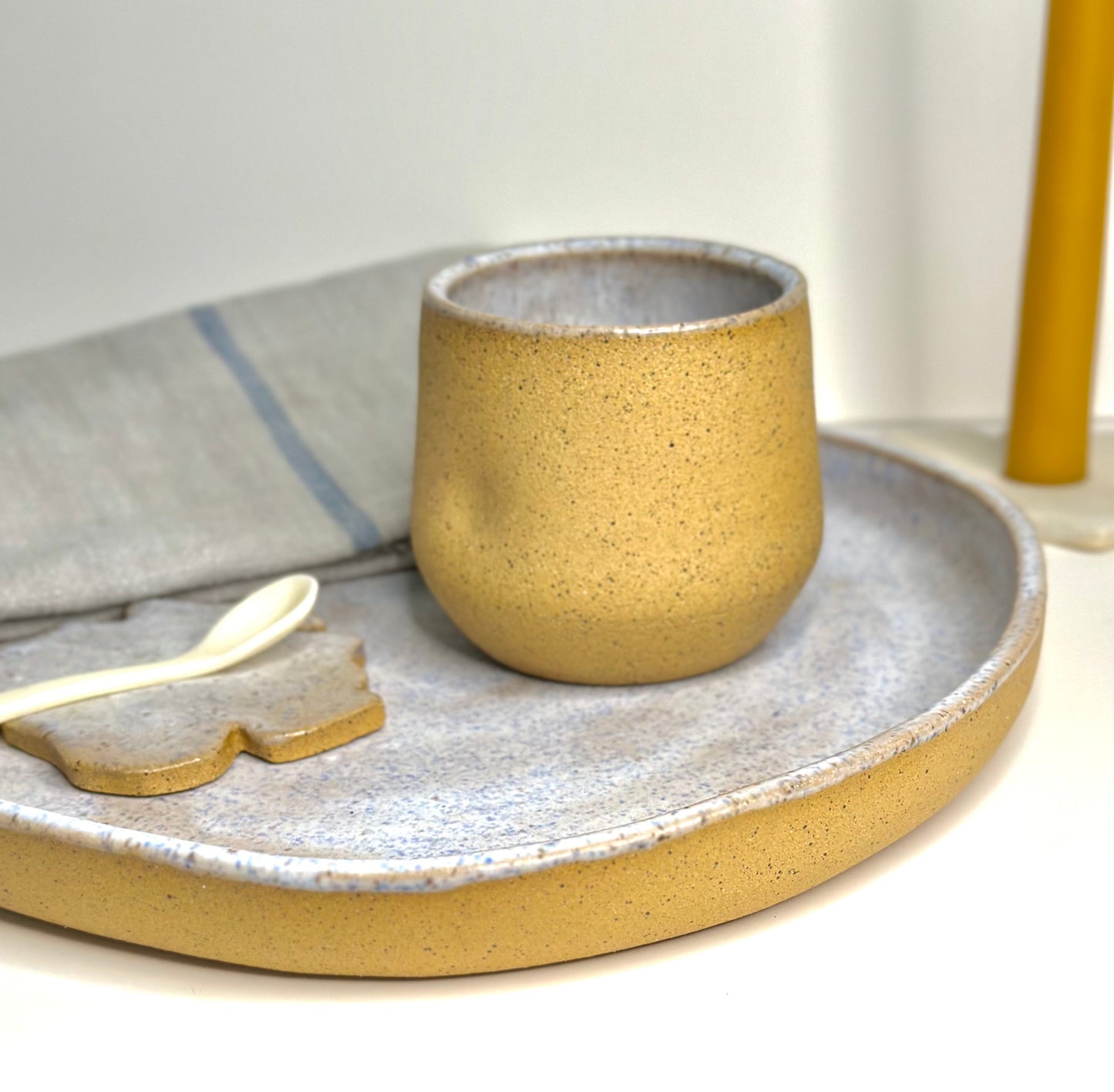 OCEAN SAND PLATES SET. Large, medium & small.